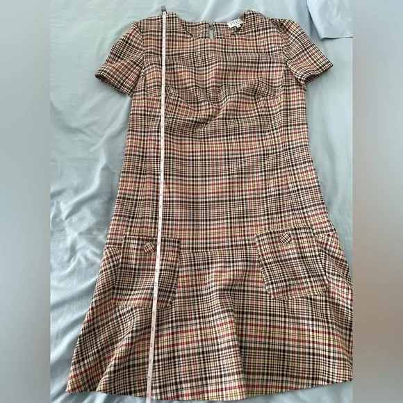 CLAUDIE PIERLOT
Short-Sleeved Checkered Dress - Picture 12 of 16